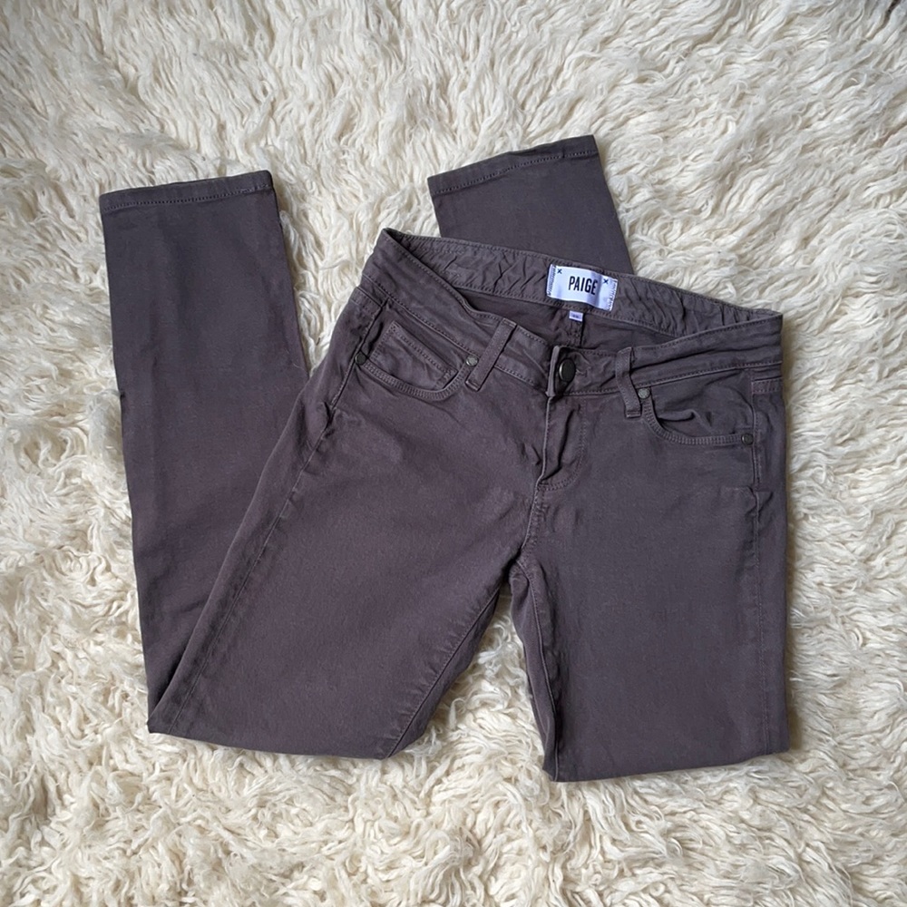 Paige Stretch Jeans Warm Gray Sz 25